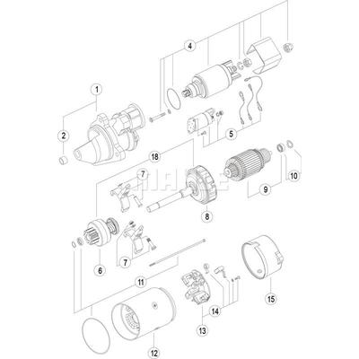 MAHLE Universal 24V für VOLVO 22175635 2041237 MS 66