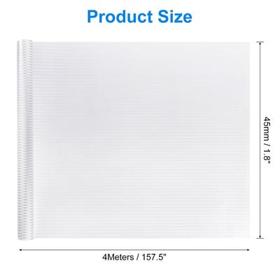 Window Privacy Film, Window Film Vertical Stripes Pattern - White