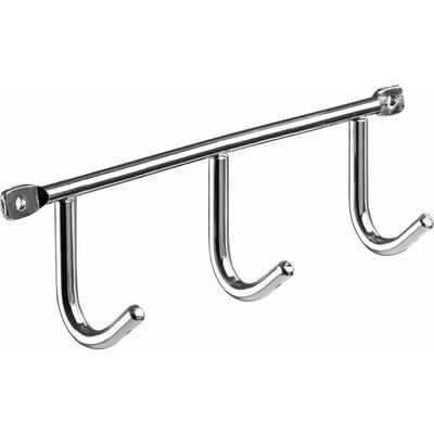 Garderobenleiste 3 Haken 20,0 x 5,2 x 3,5 cm verchromt Hakenleisten - Hettich