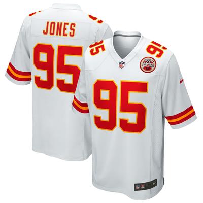 Kansas City Chiefs Nike Game Auswärtstrikot - Weiß - Chris Jones - Herren Image