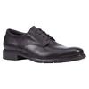 Schnürschuh GEOX, Herren, Gr. 45, schwarz, Leder, klassisch, Schuhe, Business Schuh, Anzugschuh mit Blockabsatz
