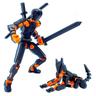 (assemblaggio completato) set di action figure t13 giocattoli stampati in 3d action figure robo 13 action figure dummy 13 titan 13 (nero arancione)