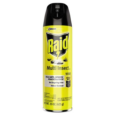Raid Multi Insect Killer, 15 oz Aerosol Spray, 12/Carton (SJN300819) Case of 12 Raid® Insecticides