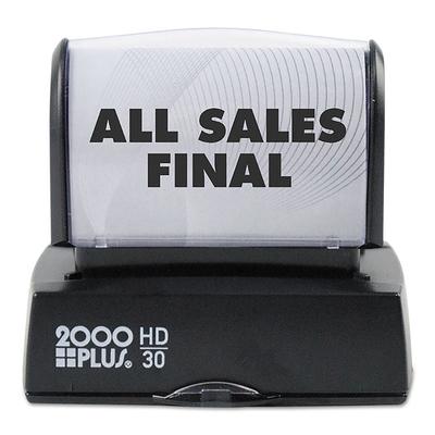 COSCO 2000PLUS HD Custom Stamp, Pre-Inked, Black/Blue/Green/Gold/Orange/Red/Violet, 2 x 0.69 (COS1PIHD30) Each Cosco® Stamps
