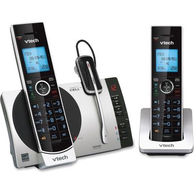 VTech Cordless Headset Phone System, f/Cell Phone, 2 Handset, Black (VTEDS67713) Each Vtech® Cordless Phone