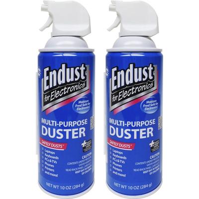 Endust Compressed Air Duster for Electronics, 10oz, 2 per Pack (END11407) Pack of 2 Endust® Electronics Cleaning Supplies