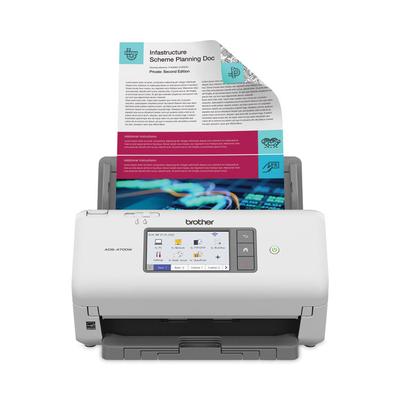 Brother ADS-4700W Professional Desktop Scanner, 600 dpi Optical Resolution, 80-Sheet Auto Document Feeder (BRTADS4700W) Each Scanners