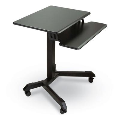 Victor Mobile Height Adjustable Standing Desk with Keyboard Tray, 25.6 x 17.7 x 29 to 44, Black, Ships in 1-3 Business Days (VCTDC550) Each Victor® Si