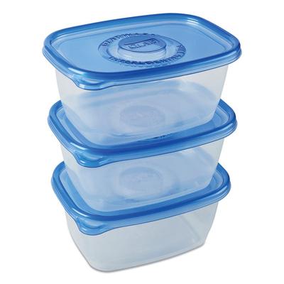Glad Deep Dish Food Storage Containers, 64 oz, Plastic, 3/Pack (CLO70045PK) Glad® Food Storage Containers & Lids