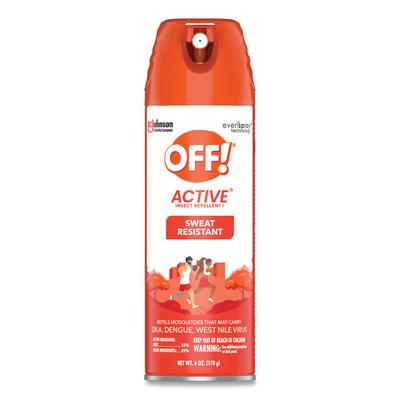 OFF! ACTIVE Insect Repellent, 6 oz Aerosol Spray, 12/Carton (SJN334678) Case of 12 OFF!® Insect Repellents