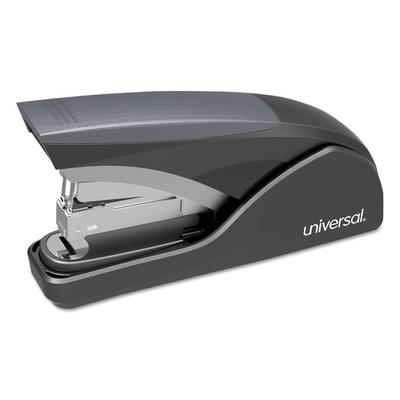 Universal Deluxe Power Assist Flat-Clinch Full Strip Stapler, 25-Sheet Capacity, Black/Gray (UNV43040) Each Universal® Staplers