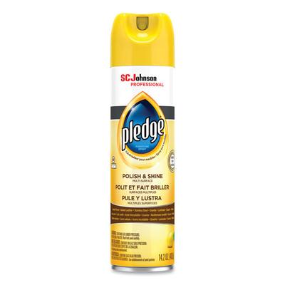Pledge Furniture Polish, Lemon, 14.2 oz Aerosol Spray (SJN301168EA) Each Pledge® Furniture Cleaners