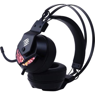 Mad Catz The Authentic F.R.E.Q. 4 Gaming Headset, Black - Stereo - USB - Wired - Over-the-head - Binaural - Circumaural - Omni-directional, Noise Canc
