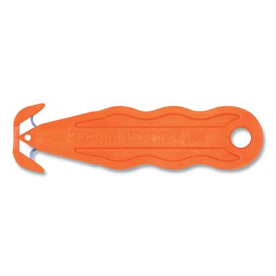 Klever Kutter Kurve Blade Plus Safety Cutter, 5.75" Plastic Handle, Orange, 10/Box (KLVPLS100G) Box of 10 Klever Kutter™ Knives & Multi-Purpose Tools