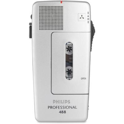 Philips Pocket Memo 488 Slide Switch Mini Cassette Dictation Recorder (PSPLFH048800B) Each Philips® Analog Voice Recorder