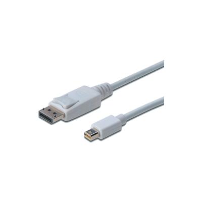 ASSMANN DisplayPort Kabel mini DP 2.0mVerriegelung DP1.1a weiß