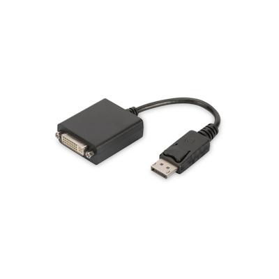 DIGITUS DisplayPort Adapterkabel DP-DVI (24+5) 0.15m sw.