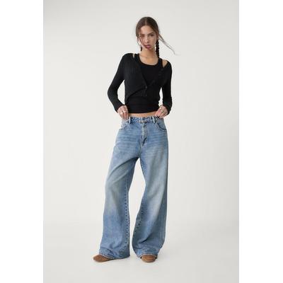 Stradivarius Baggy jeans Light blue 8