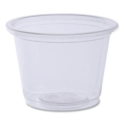 Boardwalk PRTN1TS Souffle/Portion Cups, 1 oz, Polypropylene, Clear, 20 Cups/Sleeve, 125 Sleeves/Carton - Case of 2500