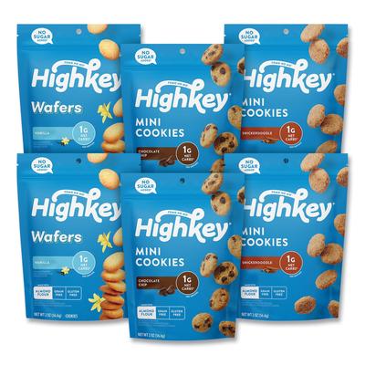 HighKey® 60000274 Variety Pack, Assorted Flavors, 2 oz Packet, 6/Carton - Case of 6