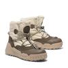 Winterboots TIMBERLAND "MORIAH RANGE MID WARM LINED WATERPROOF SNOW BOOT", Damen, Gr. 36, beige (natural woven), Leder, Textil, sportlich, Schuhe, Snowboots, Winterstiefel, Winterschuhe, wasserdicht und gefüttert