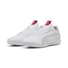 Sneaker PUMA "Scuderia Ferrari HP Neo Cat 3.0 Sneakers Erwachsene", Gr. 43, weiß (weiß silber metallic), Obermaterial: Synthetik, Textil; Futter: Textil; Innensohle: Textil; Laufsohle: Gummi, Schuhe