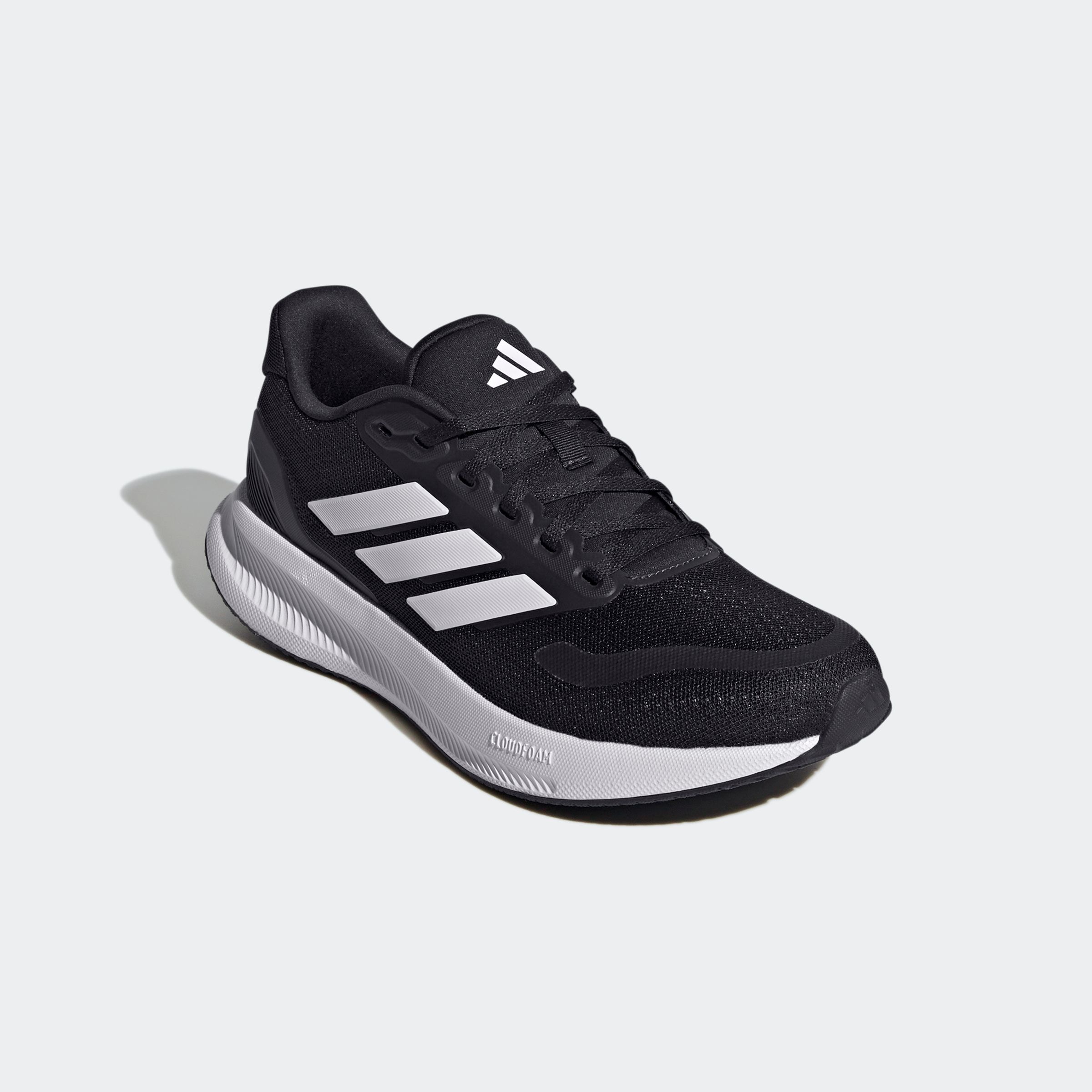 Laufschuh ADIDAS PERFORMANCE "RUNFALCON 5", Damen, Gr. 38,5, blau (legend ink, cloud weiß, core schwarz), Synthetik, Textil, Schuhe Laufschuh