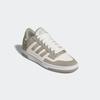 Sneaker ADIDAS SPORTSWEAR "RAPID COURT LOW", Gr. 44, weiß (silber pebble, cloud weiß, cloud weiß), Leder, Synthetik, sportlich, Schuhe