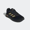 Walkingschuh ADIDAS SPORTSWEAR "CLOUDFOAM COMFY", Gr. 43, schwarz (core schwarz, gold metallic, core schwarz), Textil, Synthetik, sportlich, Schuhe
