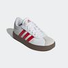 Sneaker ADIDAS SPORTSWEAR "VL COURT 3.0 KIDS", Gr. 32, rot (cloud weiß, better scarlet, grau one), Synthetik, Leder, sportlich, Schuhe, inspiriert vom Design des adidas samba