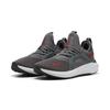 Laufschuh PUMA "Softride Enzo 5 Laufschuhe Erwachsene", Gr. 45, grau (cool schwarz gray for all time rot weiß), Obermaterial: Synthetik, Textil; Futter: Textil; Innensohle: Textil; Laufsohle: Gummi, Schuhe