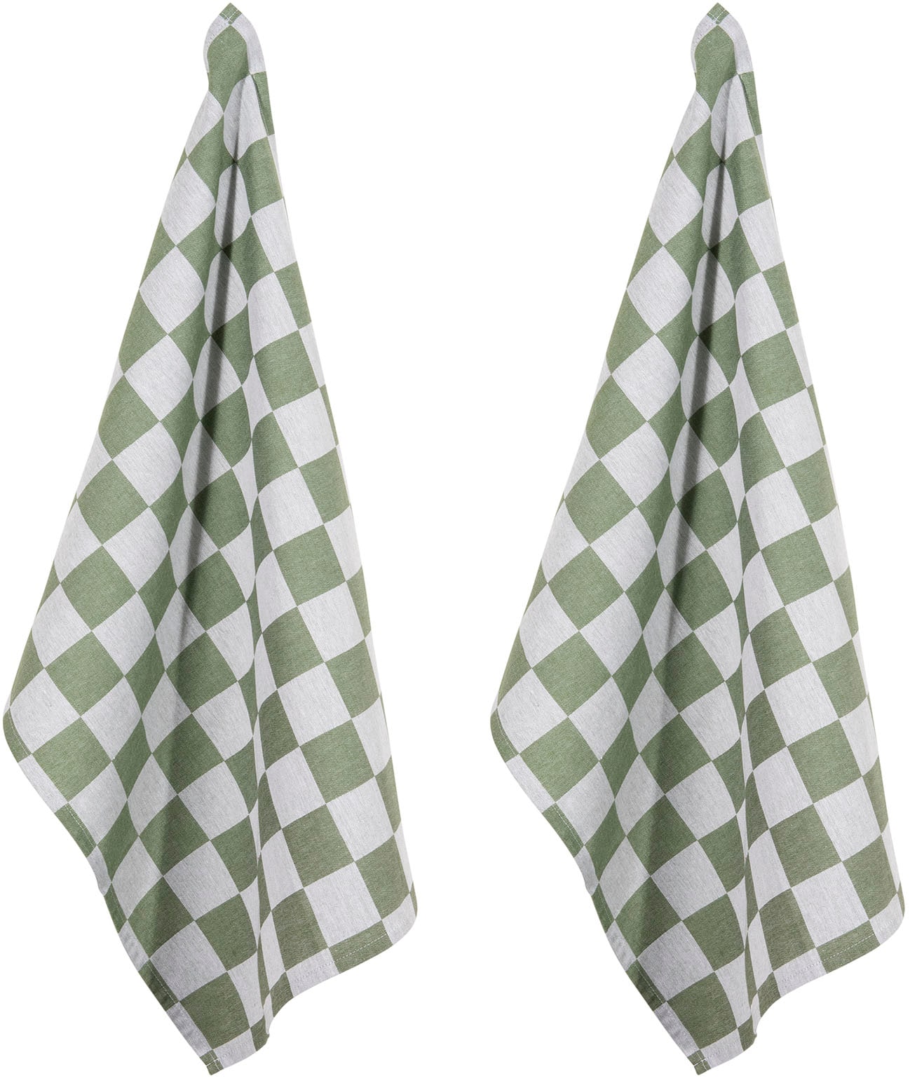 Geschirrtuch PAD "Chess", grün, H:1cm L:70cm T:50cm, 100% Baumwolle, Geschirrtücher Image