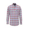 Karohemd FYNCH-HATTON, Herren, Gr. M, N-Gr, rot (poppy rot), Web, Obermaterial: 100% Baumwolle, kariert, casual, regular fit taillenbedeckt, ohne Ausschnitt, Langarm Manschette, Hemden, mit Logo Stickerei