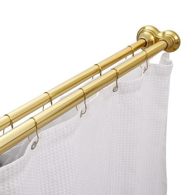 Utopia Alley Adjustable 72-Inch Double Shower Curtain Rods - Rust-Proof Aluminum with Rubber End Cap