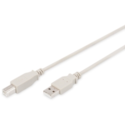 ASSMANN USB 2.0 Kabel Typ A-B 1.8m USB 2.0 konform beige Image