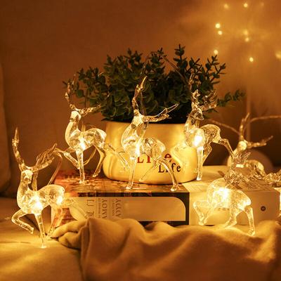 Ej.life - Weihnachtsdekoration für den Innenbereich, Rentier, 10 warmweiße LED-Kette, Image