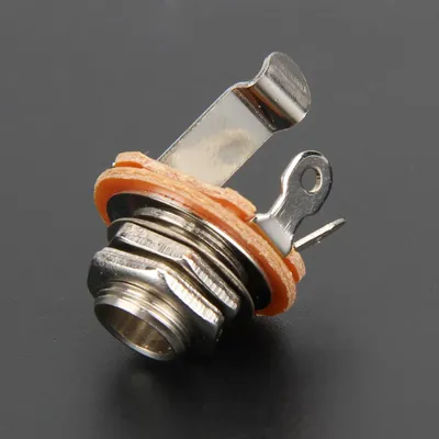 6.35mm Mono Input Jack 2-Conductor 1/4 Inch Guitar Plug Socket Noise Reduction Guitar Parts