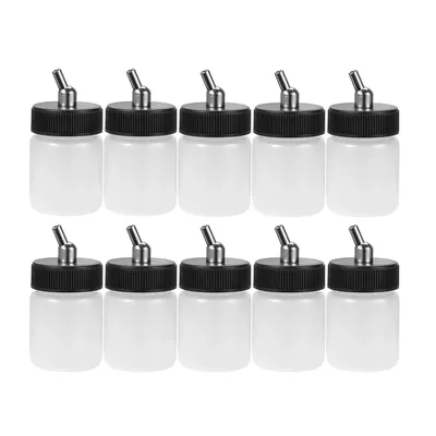 OPHIR 10x Dual Action Airbrush Paint Cup Plastic 22cc Airbrush Bottles Professional High Quality