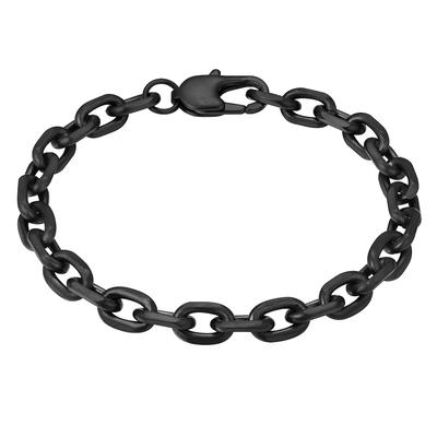 True Rebels Armband aus Edelstahl in Schwarz 17 cm Herren Image