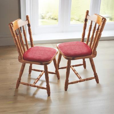 Sitzkissen mit rutschfester Unterseite rot 2er-Set Eldo Image