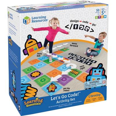 Learning Resources Activity Set, Let's Go Code, 10"Wx11-1/10"Lx6-1/10"H, Multi (LRNLER2835) Each Kid Programming/Coding Activity Kit
