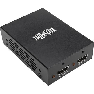Tripp Lite by Eaton HDMI Splitter, 2-Port, Ultra-HD, Black (TRPB118002UHD2) Each Signal Splitter