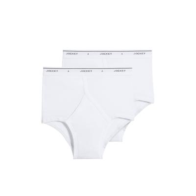 Men's Big & Tall Classic Brief 2-Pack by Jockey in White (Size 54)