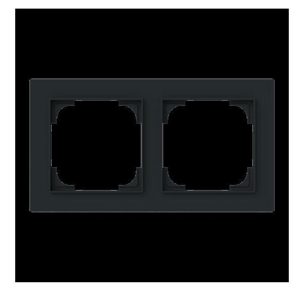 Busch-Jaeger Abdeckrahmen 2-fach 1722-45M 2CKA001754A4848 Image