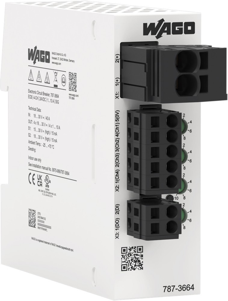 WAGO GmbH & Co. KG Elektron. Schutzschalter 787-3664 Image