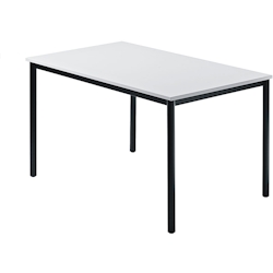Hammerbacher Besprechungstisch 1200x800mm Grau Fuß Vierkantrohr schwarz Image