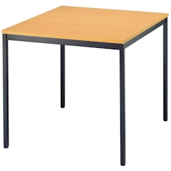 Hammerbacher Besprechungstisch 800x800mm buche/schwarz Image