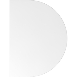 Hammerbacher Anbautisch mit Fuß/Konsole doppelt 60x80cm Weiß/Silber Image