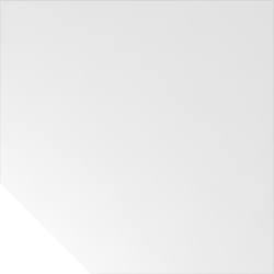 Hammerbacher Verkettungsplatte trapezform 120x120cm mit Fuß Weiß/Silber Image