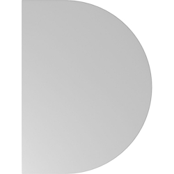 Hammerbacher Anbautisch mit Fuß 60x80cm Grau/Weiß Image